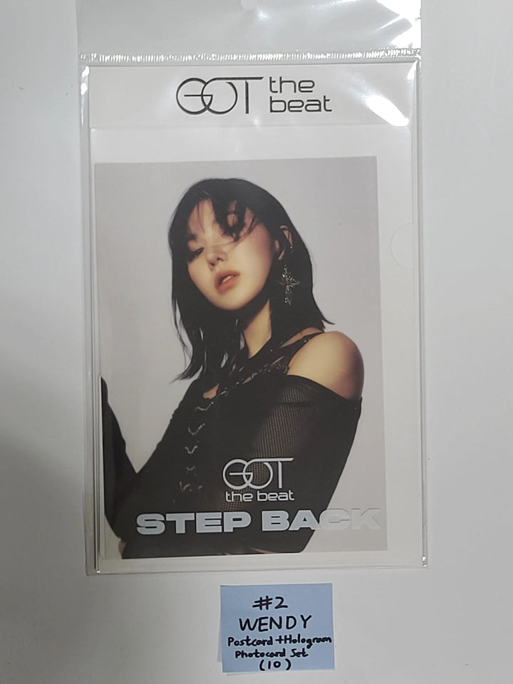 Got the beat 'Step Back' (Aespa, RED VELVET, SM) - Postcard + Hologram Photocard Set - HALLYUSUPERSTORE