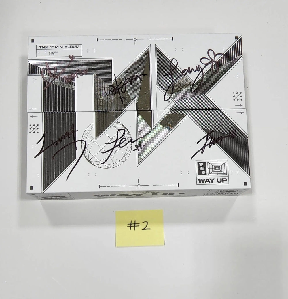 TNX "WAY UP" 1st Mini - Hand Autographed(Signed) Promo Album - HALLYUSUPERSTORE