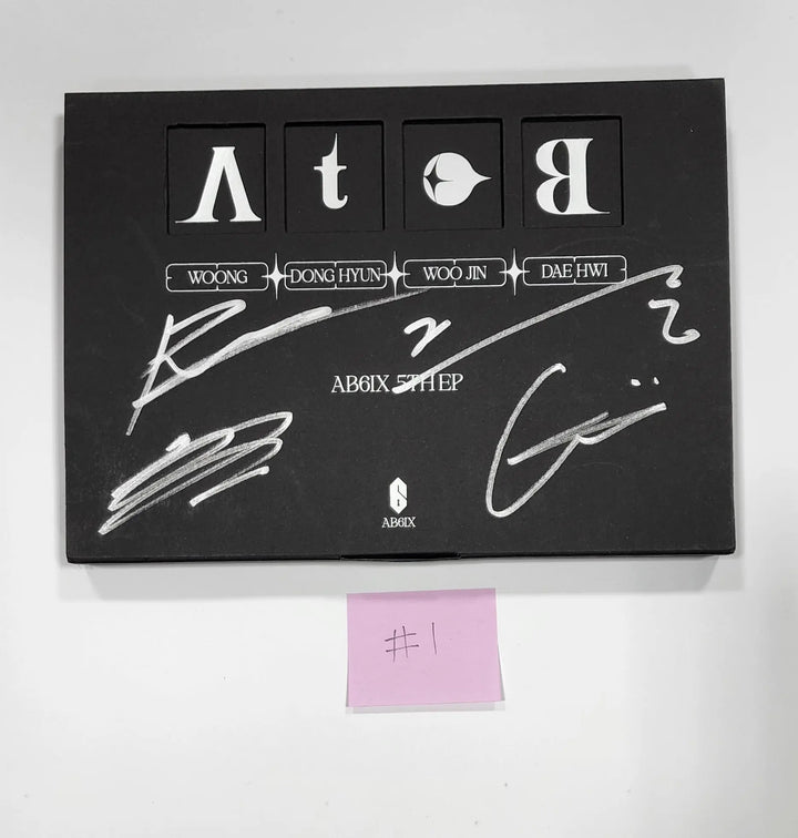 AB6IX "A to B" - Hand Autographed (Signed) Promo Album - HALLYUSUPERSTORE