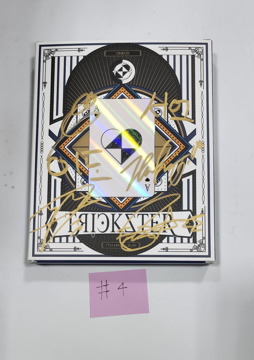 Oneus "TRICKSTER" 7th Mini - Hand Autographed(Signed) Promo Album