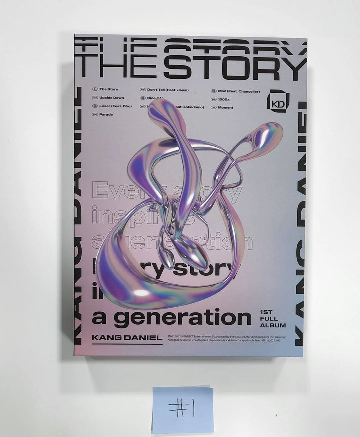 KANG DANIEL "The Story" 1st FULL ALBUM - Hand Autographed(Signed) Promo Album - HALLYUSUPERSTORE