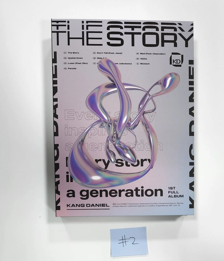 KANG DANIEL "The Story" 1st FULL ALBUM - Hand Autographed(Signed) Promo Album - HALLYUSUPERSTORE