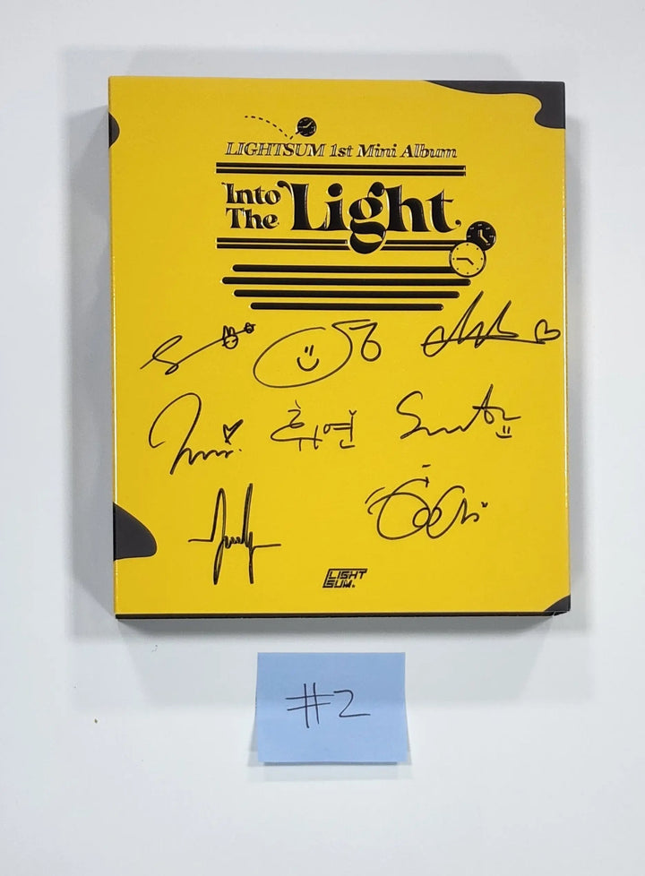 Lightsum 'Into The Light' - Hand Autographed(Signed) Promo Album - HALLYUSUPERSTORE