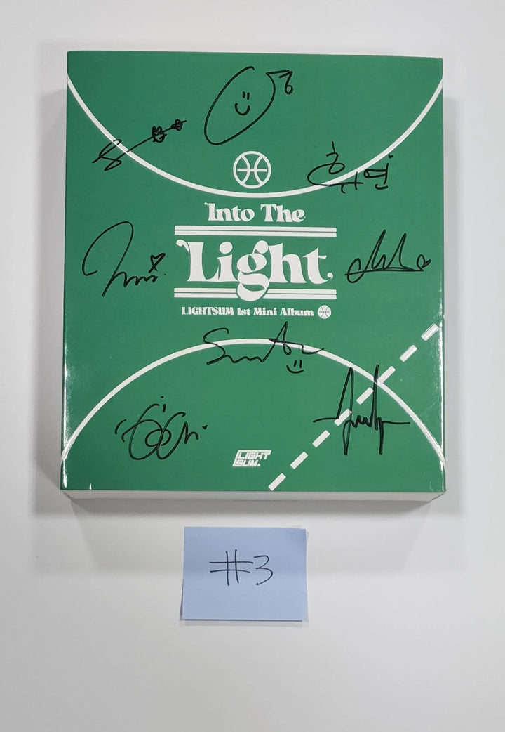 Lightsum 'Into The Light' - Hand Autographed(Signed) Promo Album - HALLYUSUPERSTORE
