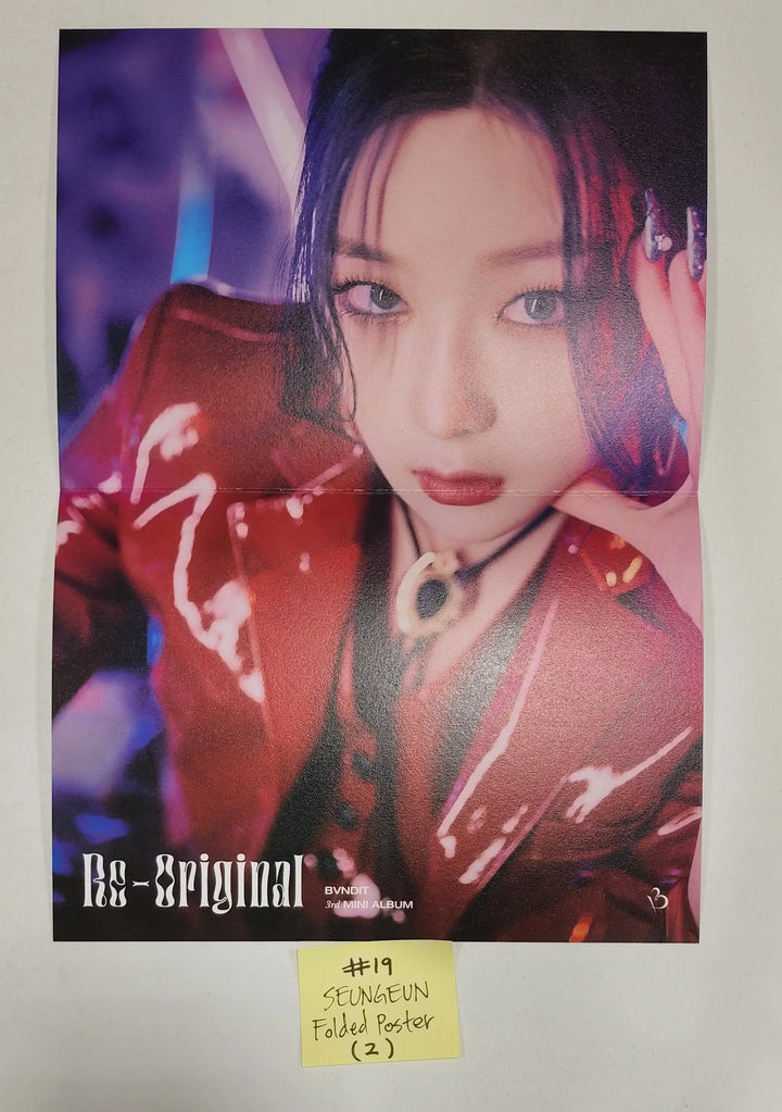 BVNDIT "Re-Original" - Official Photocard, Postcard, Folded Poster - HALLYUSUPERSTORE