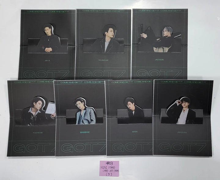 GOT7 "GOT7" - Official Photocard, Polaroid type Photocard, Folded Poster Set (7EA), Mini Stand Card Set (7EA) - HALLYUSUPERSTORE