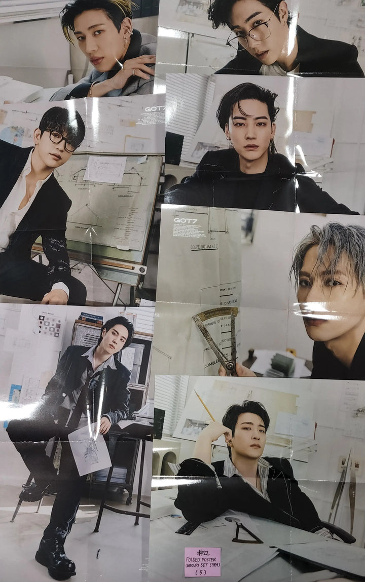 GOT7 "GOT7" - Official Photocard, Polaroid type Photocard, Folded Poster Set (7EA), Mini Stand Card Set (7EA) - HALLYUSUPERSTORE