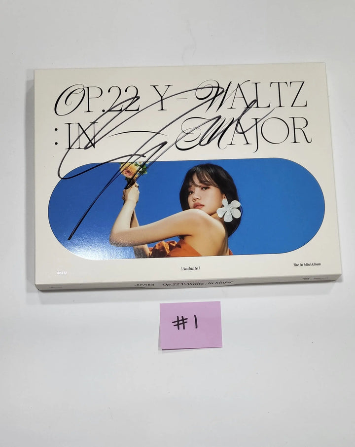 JO YURI (Of IZONE) 'Op.22 Y-Waltz : in Major'  - Hand Autographed(Signed) Promo Album - HALLYUSUPERSTORE