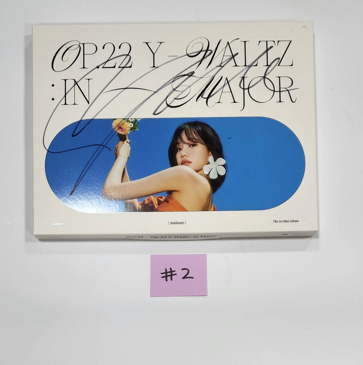 JO YURI (Of IZONE) 'Op.22 Y-Waltz : in Major'  - Hand Autographed(Signed) Promo Album - HALLYUSUPERSTORE