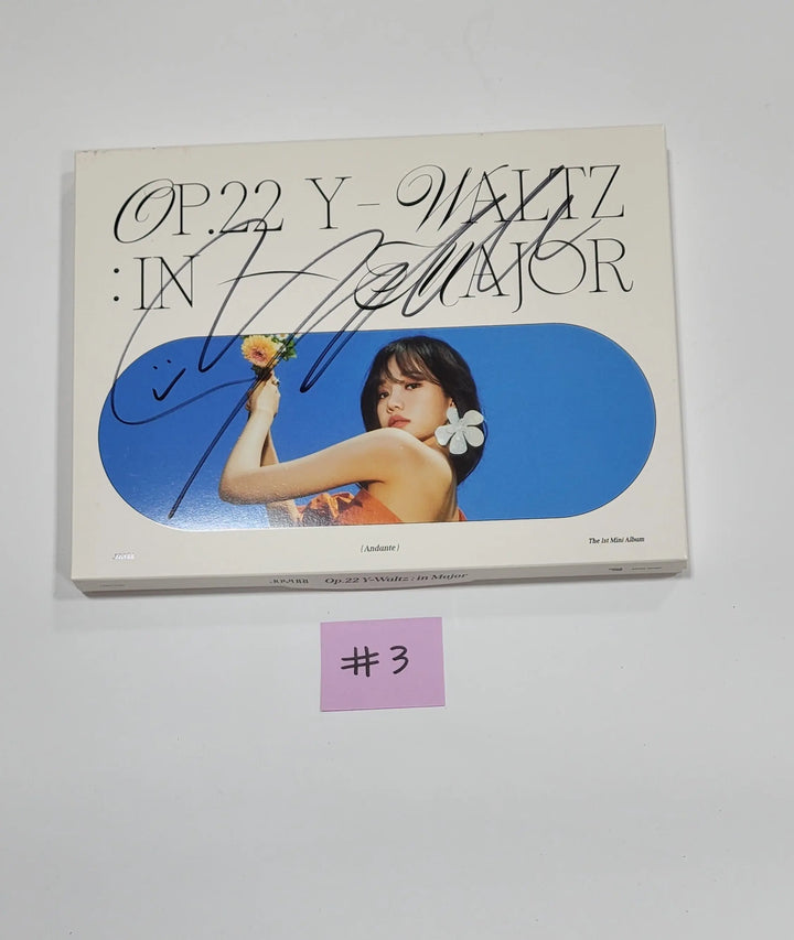 JO YURI (Of IZONE) 'Op.22 Y-Waltz : in Major'  - Hand Autographed(Signed) Promo Album - HALLYUSUPERSTORE