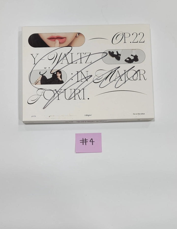 JO YURI (Of IZONE) 'Op.22 Y-Waltz : in Major'  - Hand Autographed(Signed) Promo Album - HALLYUSUPERSTORE