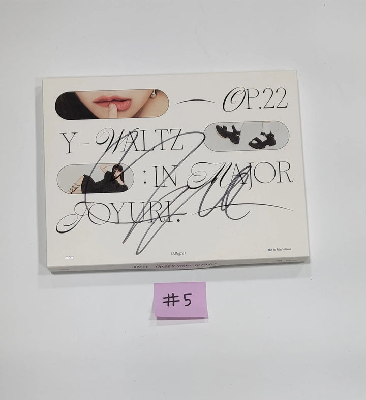 JO YURI (Of IZONE) 'Op.22 Y-Waltz : in Major'  - Hand Autographed(Signed) Promo Album - HALLYUSUPERSTORE