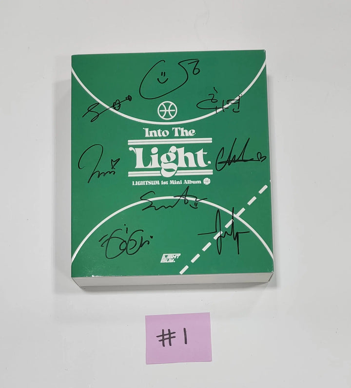 Lightsum 'Into The Light' - Hand Autographed(Signed) Promo Album - HALLYUSUPERSTORE
