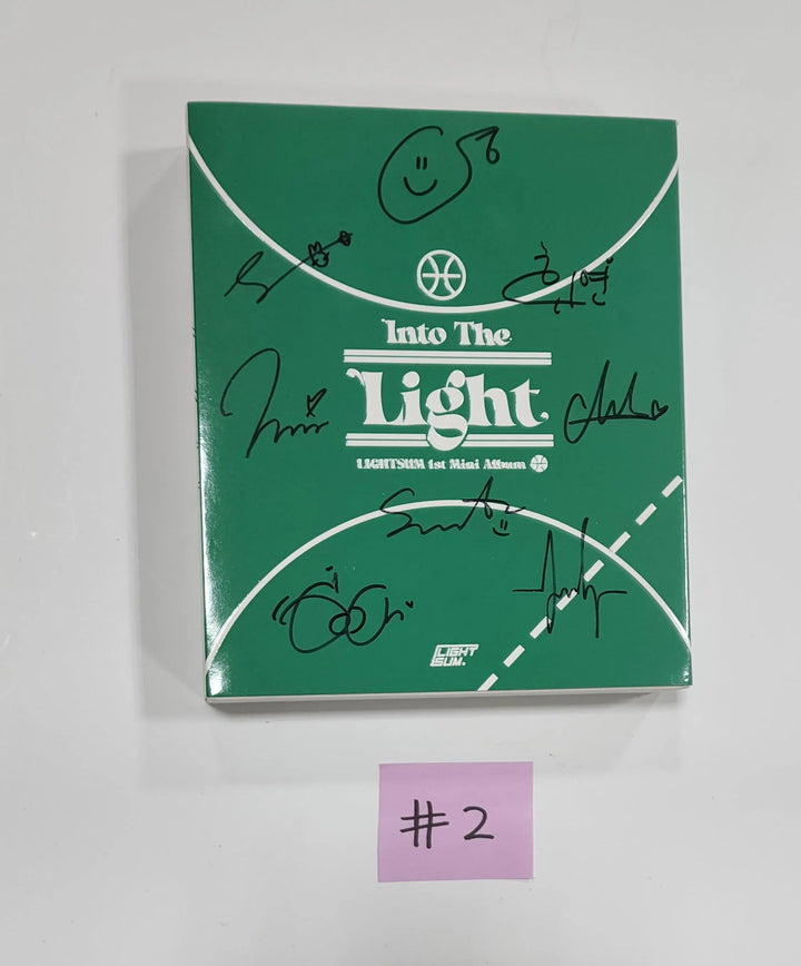 Lightsum 'Into The Light' - Hand Autographed(Signed) Promo Album - HALLYUSUPERSTORE