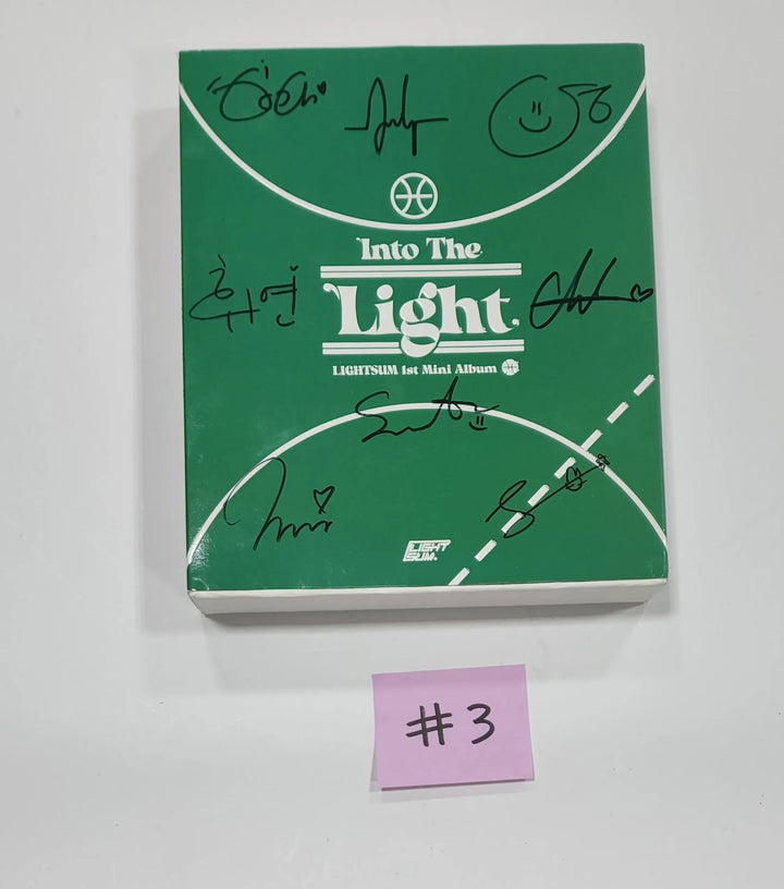 Lightsum 'Into The Light' - Hand Autographed(Signed) Promo Album - HALLYUSUPERSTORE