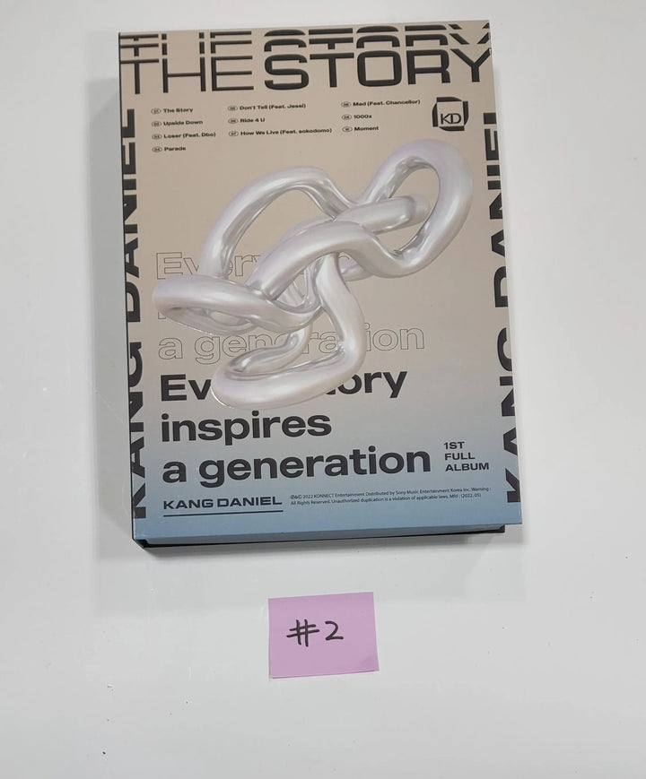 KANG DANIEL "The Story" 1st FULL ALBUM - Hand Autographed(Signed) Promo Album - HALLYUSUPERSTORE