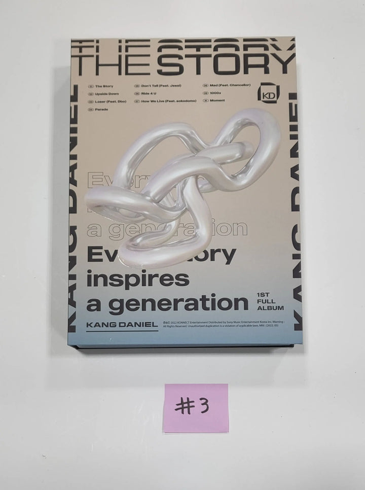 KANG DANIEL "The Story" 1st FULL ALBUM - Hand Autographed(Signed) Promo Album - HALLYUSUPERSTORE