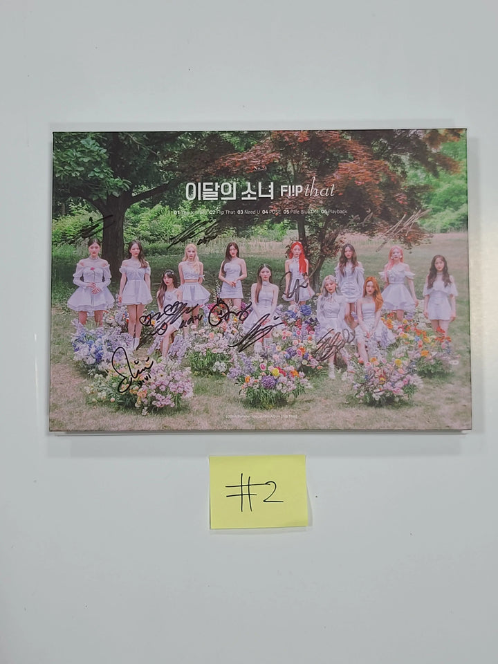 LOONA "Flip That" Summer Special Mini Album - Hand Autographed(Signed) Promo Album - HALLYUSUPERSTORE