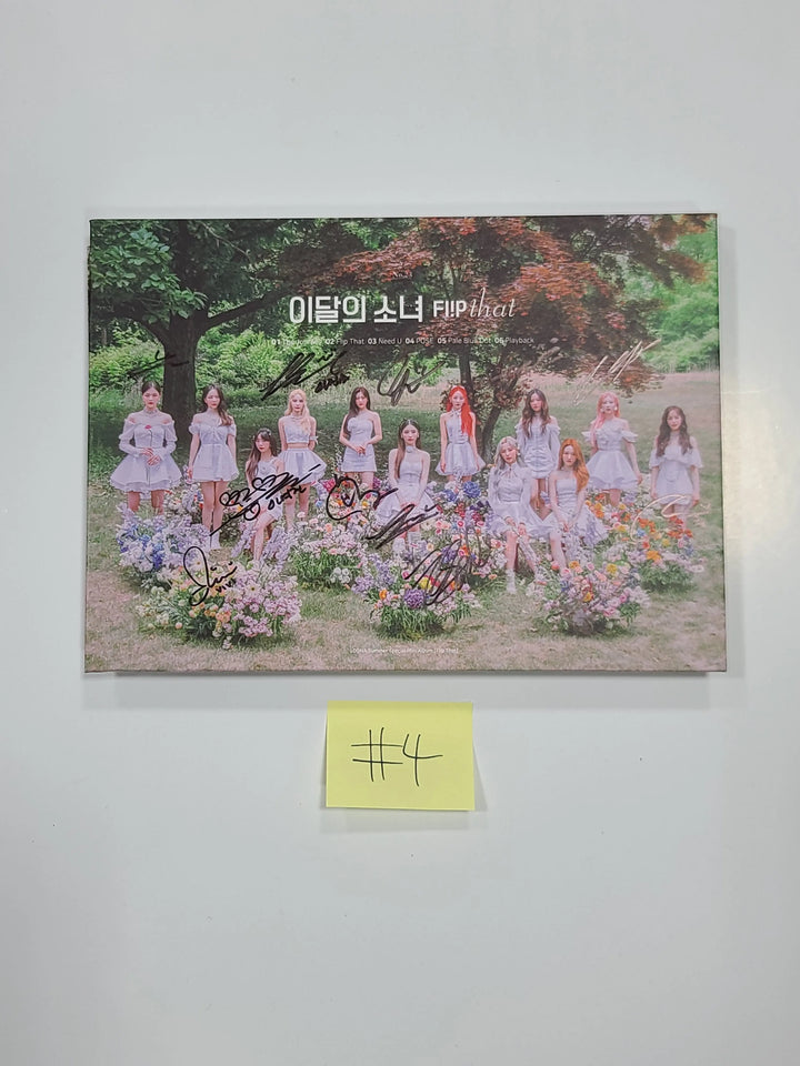 LOONA "Flip That" Summer Special Mini Album - Hand Autographed(Signed) Promo Album - HALLYUSUPERSTORE