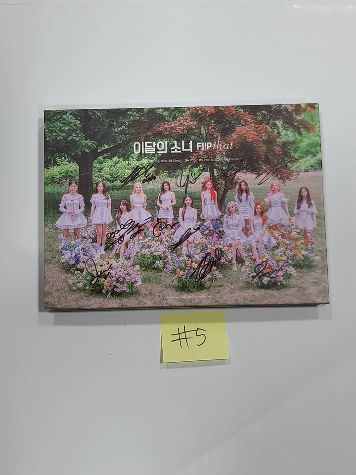 LOONA "Flip That" Summer Special Mini Album - Hand Autographed(Signed) Promo Album - HALLYUSUPERSTORE