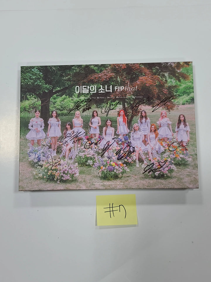 LOONA "Flip That" Summer Special Mini Album - Hand Autographed(Signed) Promo Album - HALLYUSUPERSTORE