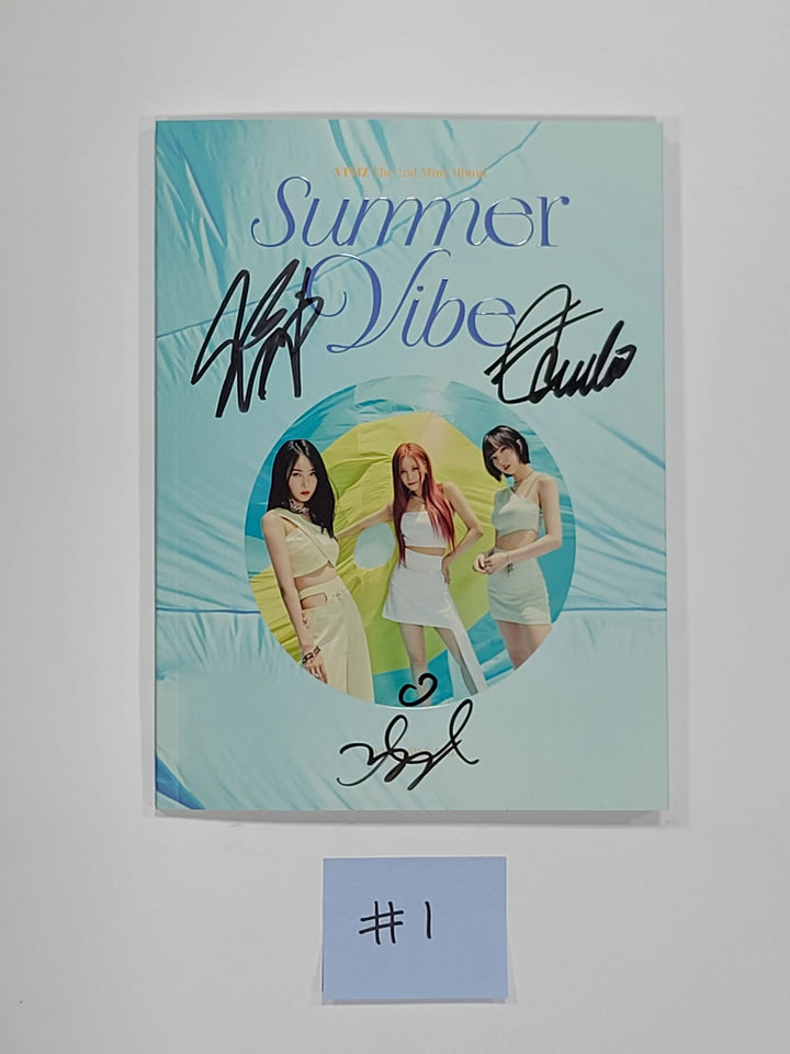 Viviz "Summer Vibe" 2nd Mini - Hand Autographed(Signed) Promo Album - HALLYUSUPERSTORE