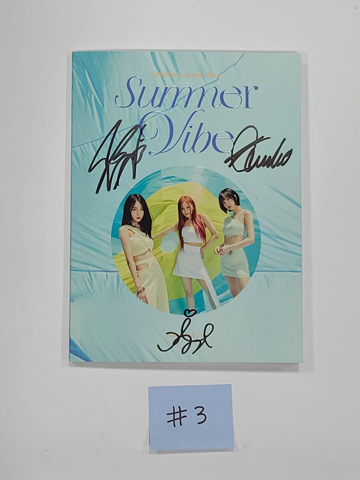 Viviz "Summer Vibe" 2nd Mini - Hand Autographed(Signed) Promo Album - HALLYUSUPERSTORE