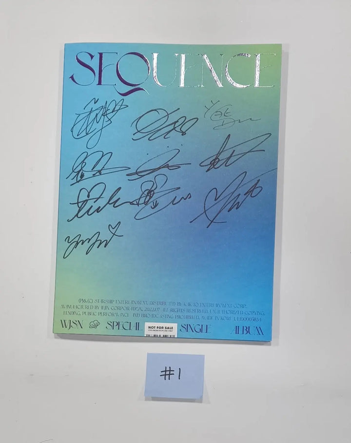 WJSN - Special Album "Sequence" - Hand Autographed(Signed) Promo Album - HALLYUSUPERSTORE