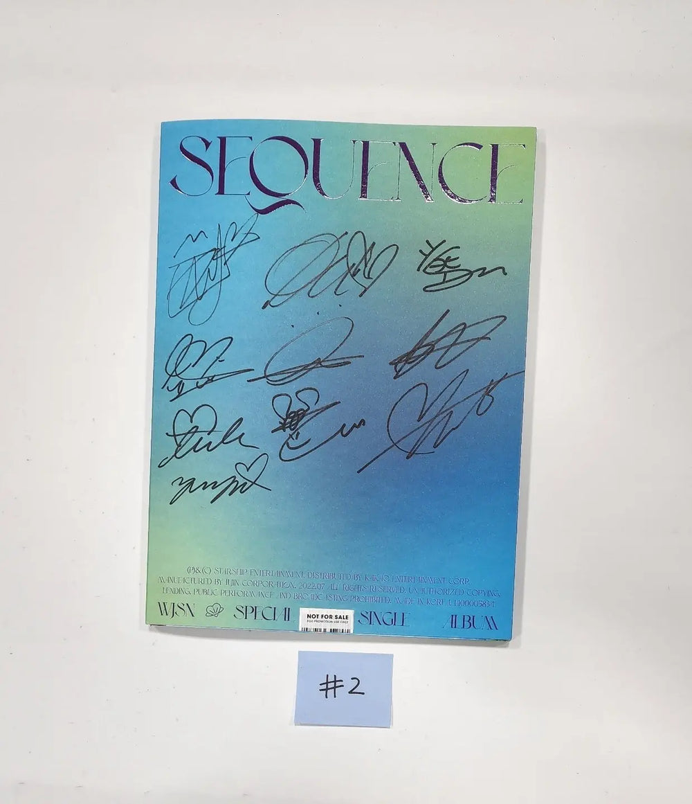 WJSN - Special Album "Sequence" - Hand Autographed(Signed) Promo Album - HALLYUSUPERSTORE