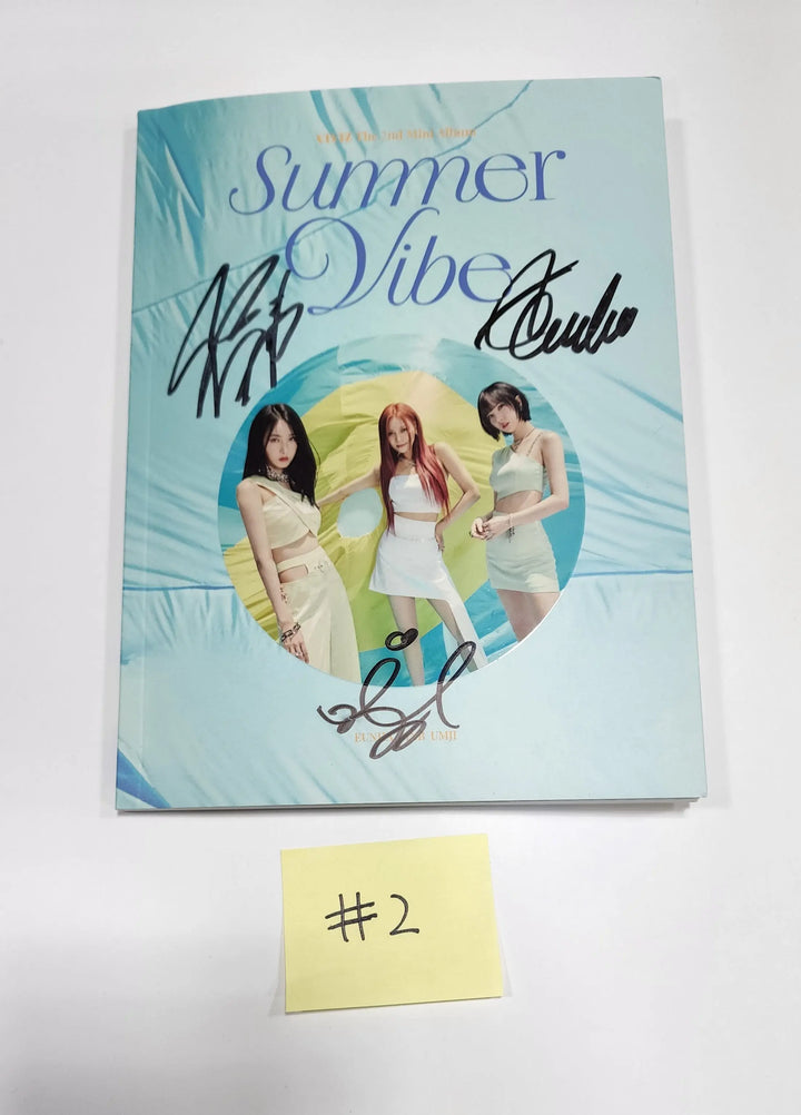 Viviz "Summer Vibe" 2nd Mini - Hand Autographed(Signed) Promo Album - HALLYUSUPERSTORE