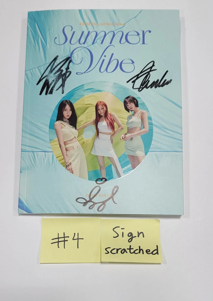 Viviz "Summer Vibe" 2nd Mini - Hand Autographed(Signed) Promo Album - HALLYUSUPERSTORE