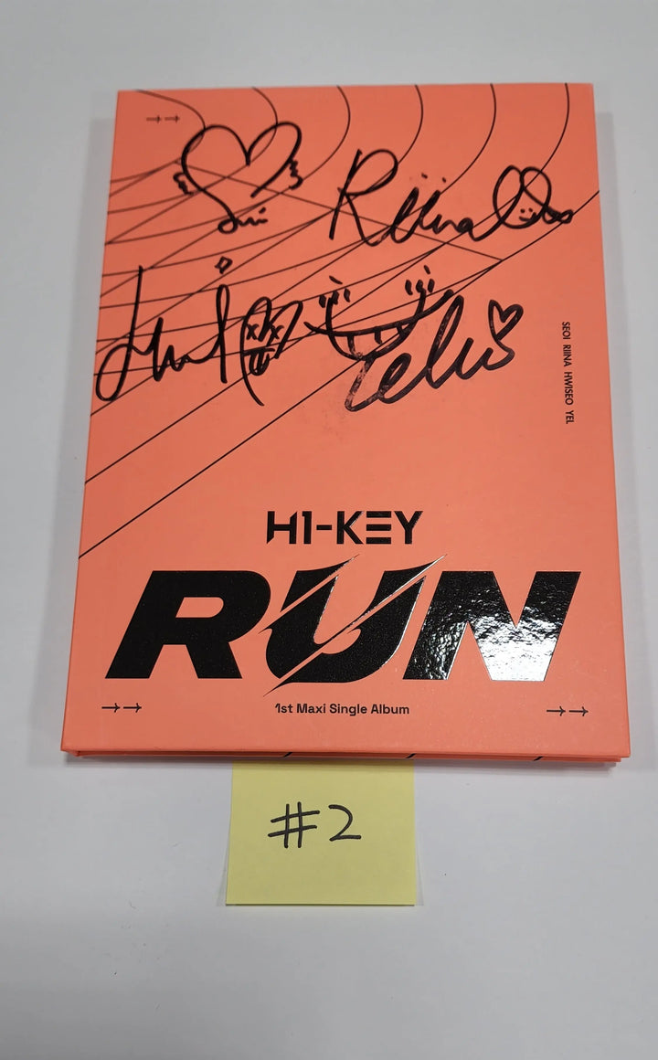 H1-Key "RUN" - Hand Autographed(Signed) Promo Album - HALLYUSUPERSTORE