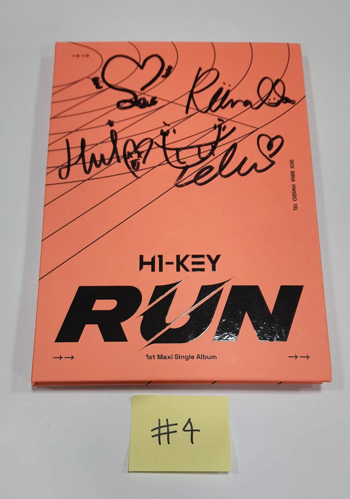 H1-Key "RUN" - Hand Autographed(Signed) Promo Album - HALLYUSUPERSTORE