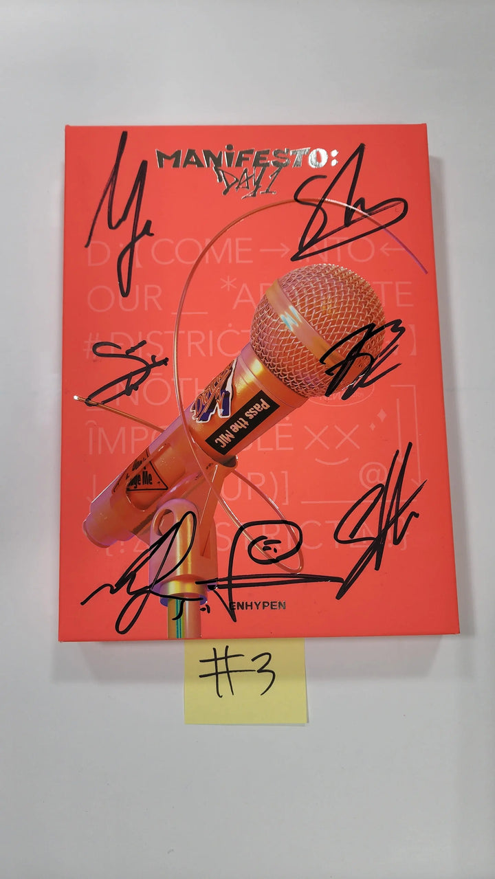 ENHYPEN “MANIFESTO : DAY 1” - Hand Autographed(Signed) Promo Album - HALLYUSUPERSTORE