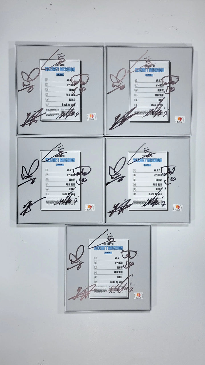 MCND 'THE EARTH : SECRET MISSION Chapter.2' - Hello82 Hand Autographed(Signed) Album - HALLYUSUPERSTORE