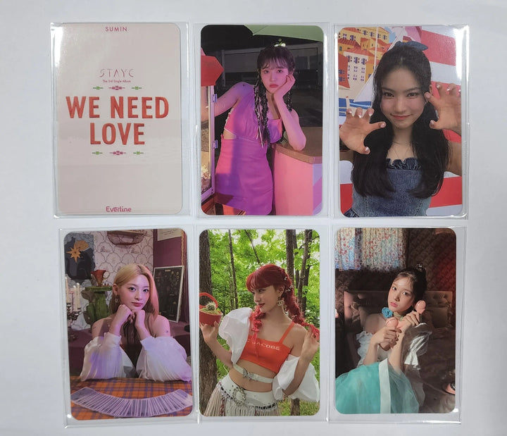 StayC 'WE NEED LOVE' - Everline Lucky Draw Event Photocard - HALLYUSUPERSTORE