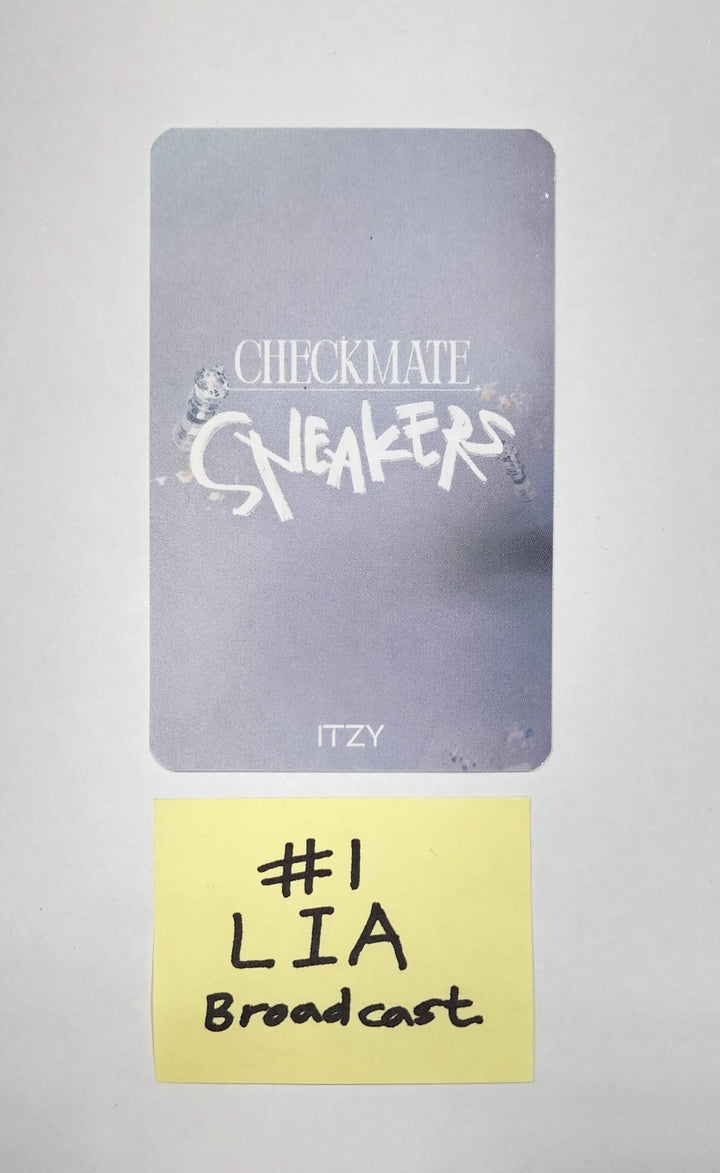 RJ, Lia (Of ITZY) ‘CHECKMATE’ - Broadcast Photocard - HALLYUSUPERSTORE
