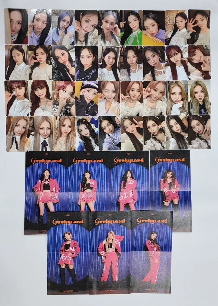 Purple Kiss 'GEEKYLAND' - Official Photocard, Mini Folded Poster - HALLYUSUPERSTORE