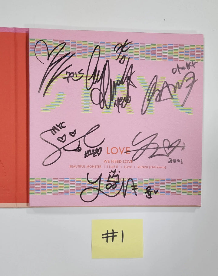 STAYC "WE NEED LOVE" - Hand Autographed(Signed) Promo Album - HALLYUSUPERSTORE