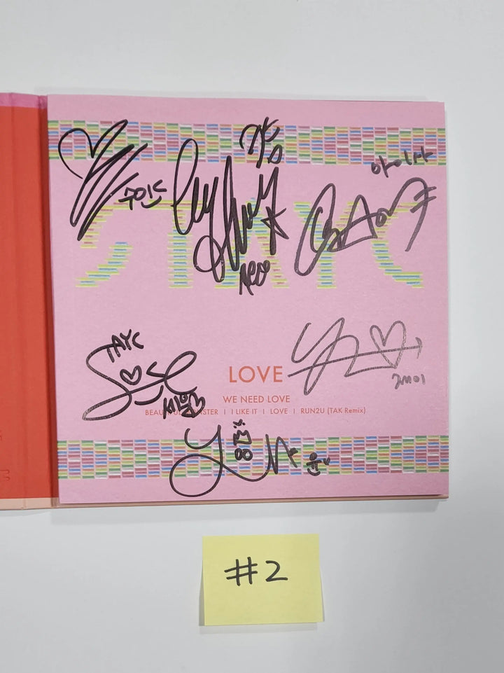 STAYC "WE NEED LOVE" - Hand Autographed(Signed) Promo Album - HALLYUSUPERSTORE