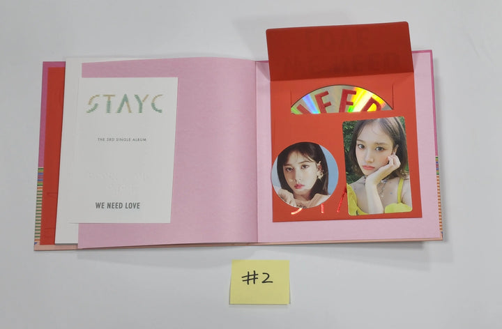 STAYC "WE NEED LOVE" - Hand Autographed(Signed) Promo Album - HALLYUSUPERSTORE