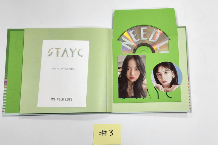 STAYC "WE NEED LOVE" - Hand Autographed(Signed) Promo Album - HALLYUSUPERSTORE