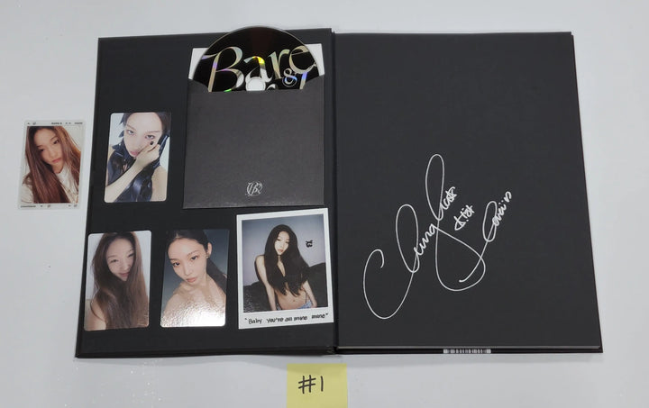 Chung Ha 'Bare&Rare Pt.1' - Hand Autographed(Signed) Promo Album - HALLYUSUPERSTORE
