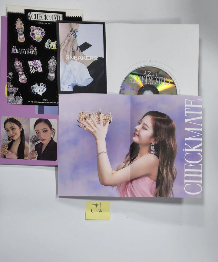 Itzy 'CHECKMATE' - Hand Autographed(Signed) Promo Album - HALLYUSUPERSTORE