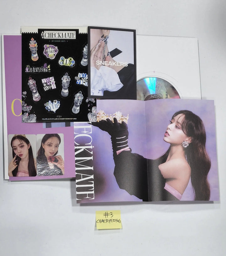 Itzy 'CHECKMATE' - Hand Autographed(Signed) Promo Album - HALLYUSUPERSTORE