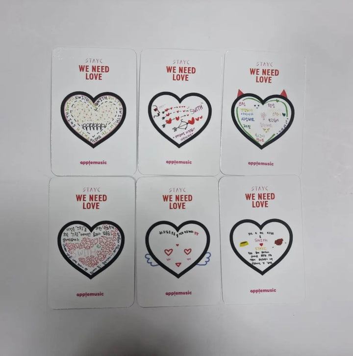 StayC 'WE NEED LOVE' - Apple Music Fansign Event Photocard - HALLYUSUPERSTORE
