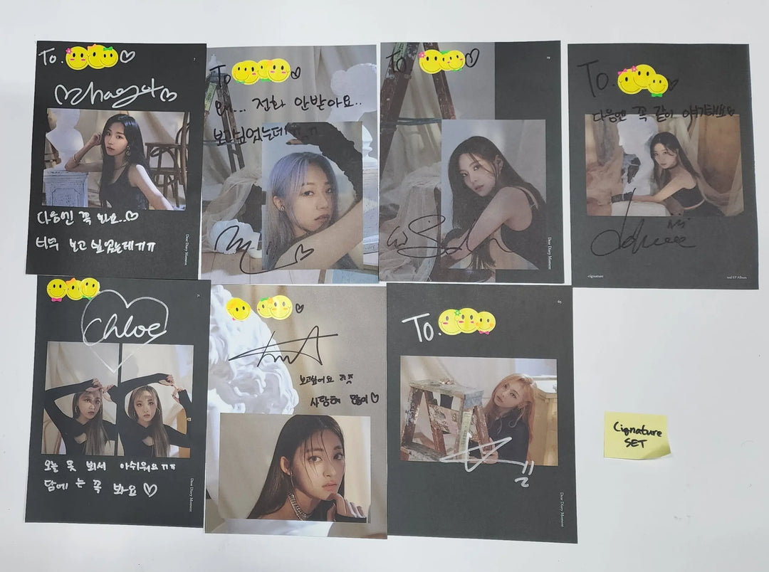 Cignature - A Cut Page From Fansign Event Albums Set (7EA) - HALLYUSUPERSTORE