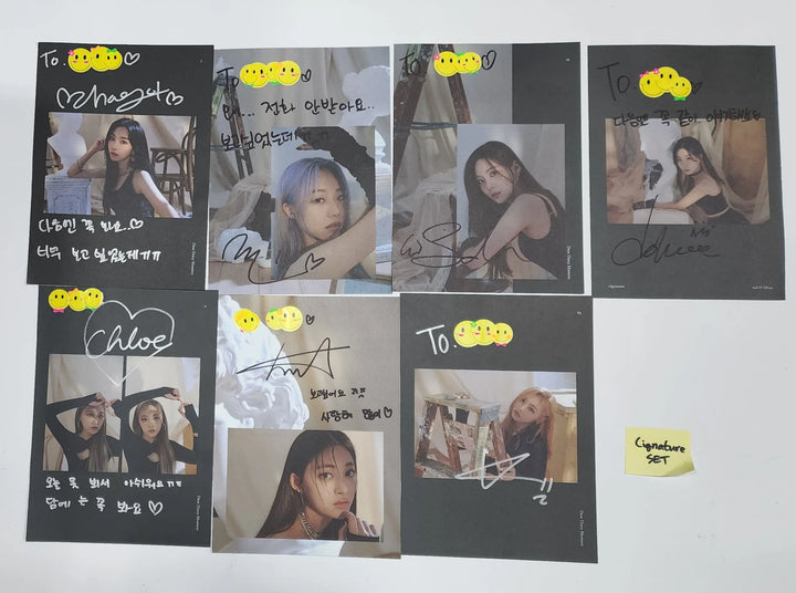 Cignature - A Cut Page From Fansign Event Albums Set (7EA) - HALLYUSUPERSTORE