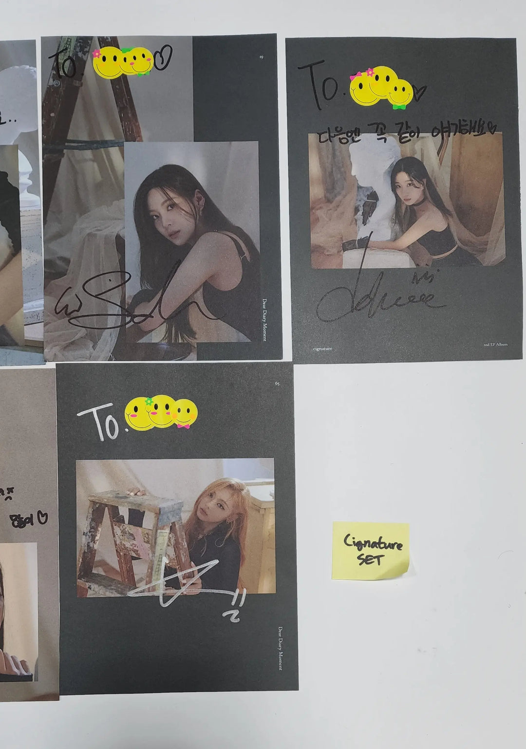 Cignature - A Cut Page From Fansign Event Albums Set (7EA) - HALLYUSUPERSTORE