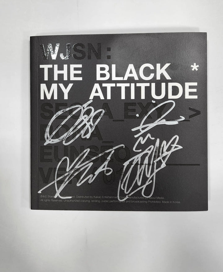 WJSN The Black "MY ATTITUDE" - Hand Autographed(Signed) Promo Album (Non-Photocard) - HALLYUSUPERSTORE